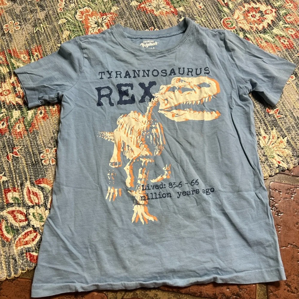 Blue Tyrannosaurus Rex Graphic T-Shirt Oshkosh